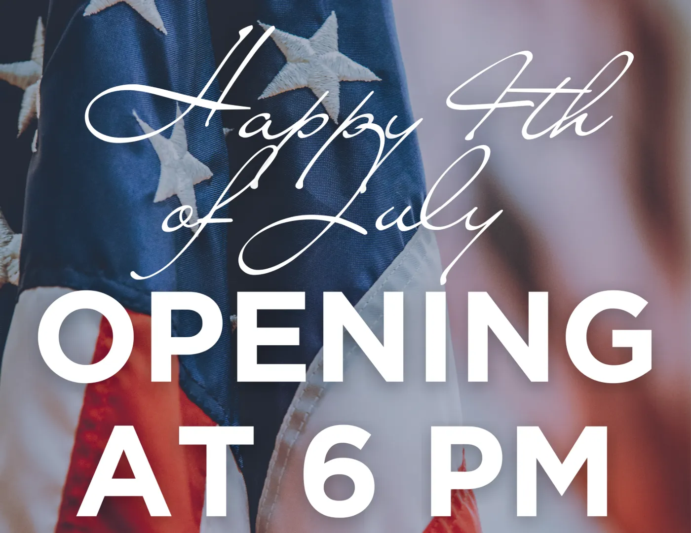 Happy 4th of July from SAVANNAH'S - OPENING AT 6PM